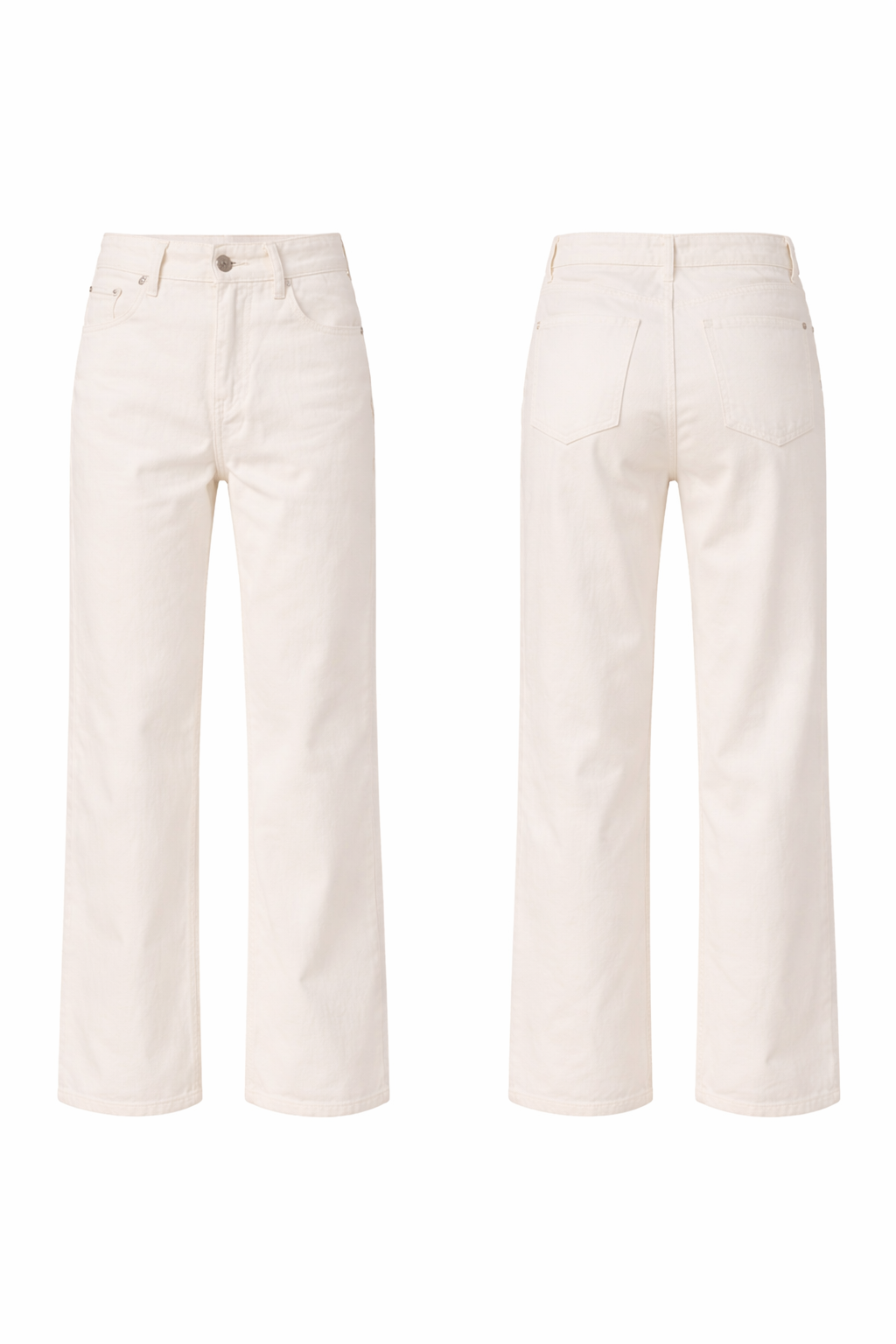 Jean Femme Denim Jambe Large Pleine Longueur