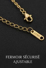 Collier Pendentif Cylindre & Zirconium