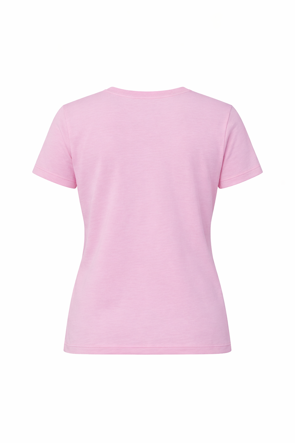 T-shirt femme rose coeur dore