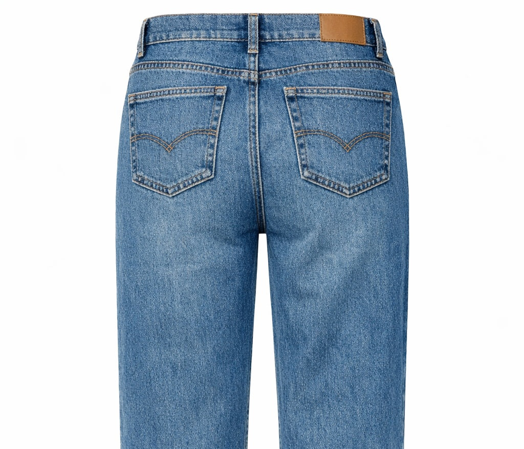 Jean Femme Denim Droit Brut Ligne Urbaine