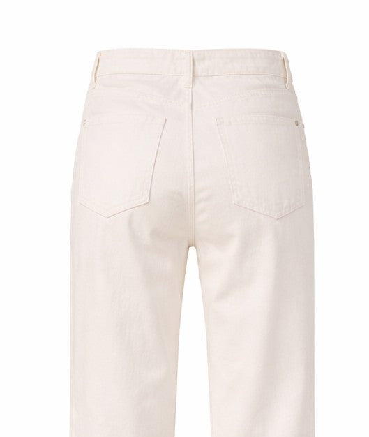 Jean Femme Denim Jambe Large Pleine Longueur