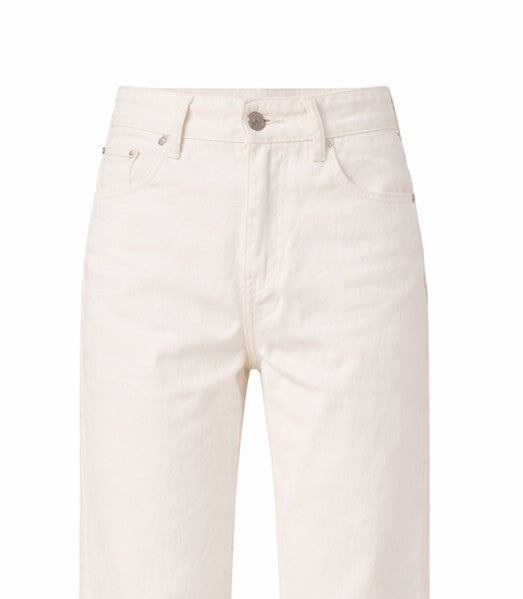 Jean Femme Denim Jambe Large Pleine Longueur