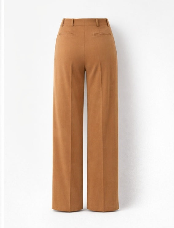 Pantalon Femme Coupe Longue Droite