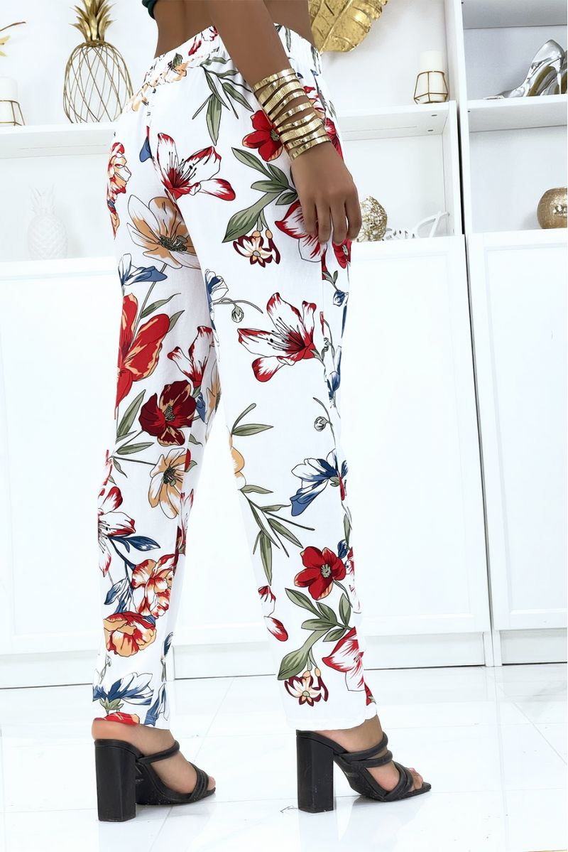 Pantalon Femme Fleuri Fluide & Élégant