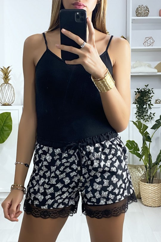 Short Noir Femme Lingerie